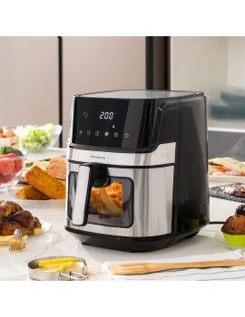 Fritadeira de Ar InnovaGoods Fryinn View 6500 Preto 1700 W 6,5 L Aço inoxidável