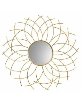 Espelho de parede Alexandra House Living Dourado Metal Vidro 3 x 89 x 89 cm