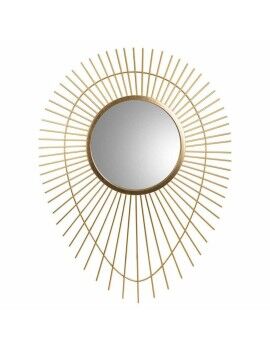 Espelho de parede Alexandra House Living Dourado Metal Vidro 6 x 105 x 77 cm