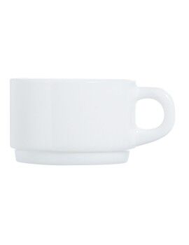 Taza Luminarc Apilable Apilable Blanco Vidrio 280 ml (6 Unidades) (Pack 6x)