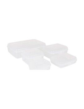 Conjunto de 5 Lancheiras Tontarelli Fill box Retangular Branco 5 Peças (29,5 x 20,2 x 8,6 cm)