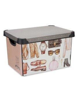 Caja de Almacenaje Vintage Con asas Vintage 17 L 27,5 x 22 x 36,5 cm