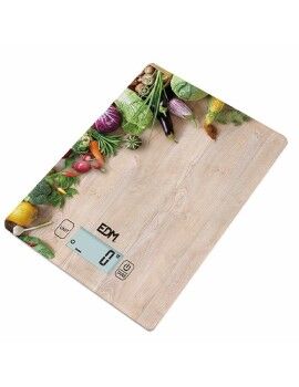 Báscula de Cocina EDM 07527 Marrón Madera 5 kg