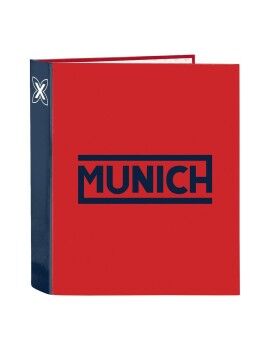 Carpeta de anillas Munich Supra Rojo A4 (40 mm)