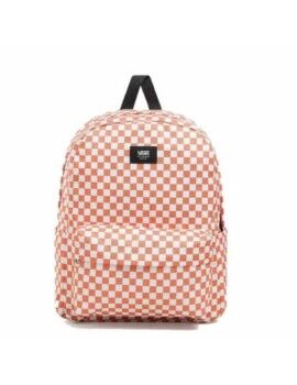 Mochila Escolar Vans Old Skool Check Blanco