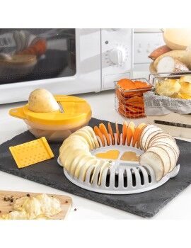 Conjunto para Fritar Batatas no Micro-ondas com Lâmina e Receitas Chipit InnovaGoods