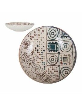 Plato Hondo La Mediterránea Creta Porcelana Brillo (ø 21 x 5,3 cm)