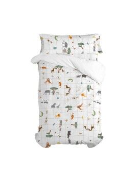 Juego de funda nórdica HappyFriday Mini savanna Multicolor Cama de 105 2 Piezas