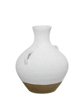 Vaso Alexandra House Living Branco Cerâmica 23 x 28 cm Com pegas