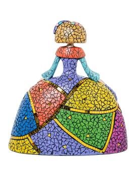 Figura Decorativa Alexandra House Living Multicolor Plástico Vestido 27 x 15 x 28 cm