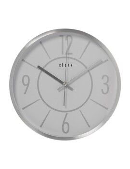 Reloj de Pared Alexandra House Living Gris Plateado Aluminio 30 x 4 x 30 cm