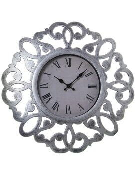 Reloj de Pared Alexandra House Living Gris Plateado Resina Plástico 50 x 4 x 50 cm