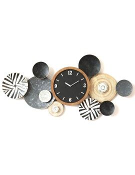 Reloj de Pared Romimex Multicolor Metal 128 x 64 x 7 cm