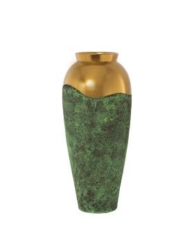 Vaso Alexandra House Living Verde Dourado Cerâmica 25 x 25 x 59 cm