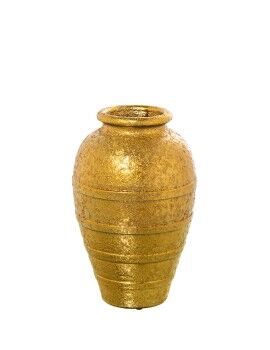 Vaso Alexandra House Living Dourado Cerâmica 23 x 23 x 30 cm