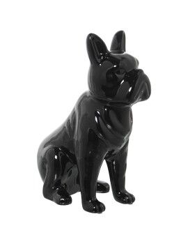 Figura Decorativa Alexandra House Living Negro Cerámica Perro 14 x 25 x 34 cm