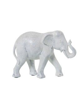 Figura Decorativa Alexandra House Living Blanco Plástico Elefante 10 x 18 x 24 cm