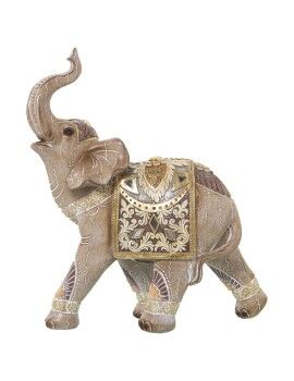 Figura Decorativa Alexandra House Living Dorado Plástico Elefante 13 x 27 x 30 cm