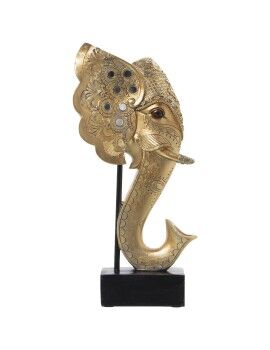 Busto Alexandra House Living Dourado Plástico Elefante 13 x 20 x 36 cm