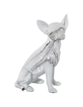 Figura Decorativa Alexandra House Living Plástico Perro 15 x 18 x 27 cm Mármol