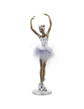 Figura Decorativa Alexandra House Living Blanco Plateado Acrílico Plástico Melamina Bailarina 9 x...