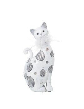 Figura Decorativa Alexandra House Living Blanco Acrílico Plástico Melamina Gato