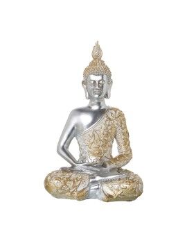 Figura Decorativa Alexandra House Living Dourado Prateado Acrílico Plástico Melamina Buda