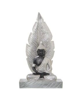 Figura Decorativa Alexandra House Living Castanho Prateado Acrílico Plástico Melamina Buda 15 x 7...