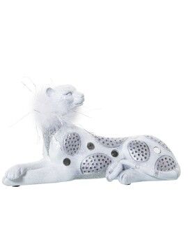 Figura Decorativa Alexandra House Living Blanco Acrílico Plástico Melamina Leopardo 23 x 9 x 12 cm