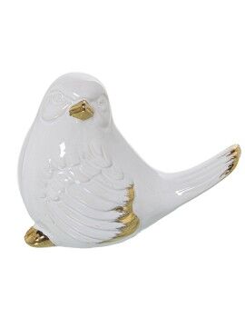 Figura Decorativa Alexandra House Living Blanco Cerámica Pájaro