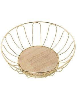 Fruteira Alexandra House Living Dourado Metal 28 x 10 cm