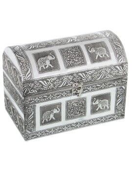 Caja-Joyero Alexandra House Living Plateado Metal 25 x 18 x 15 cm