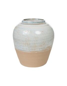 Vaso Romimex Azul Bege Terracota 22 x 24 x 22 cm