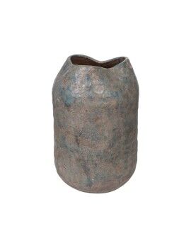 Vaso Romimex Azul Terracota Acabamento envelhecido 23 x 34 x 23 cm