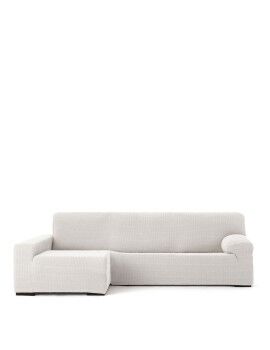 Funda para chaise longue de brazo largo izquierdo Eysa JAZ Blanco 180 x 120 x 360 cm