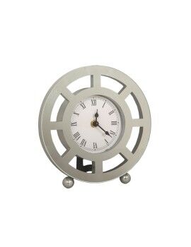 Reloj de Mesa Romimex Plateado Vidrio 20 x 21 x 5 cm