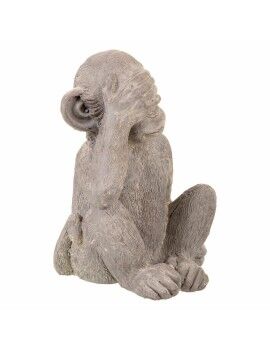 Figura Decorativa Alexandra House Living Cinzento Poliresina Macaco 26 x 40 x 34 cm