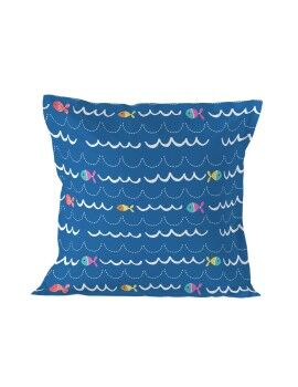 Funda de almohada HappyFriday Moshi Moshi Sea Life Multicolor 80 x 80 cm