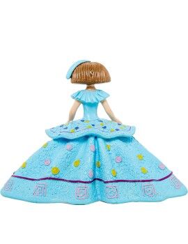 Figura Decorativa Alexandra House Living Celeste Plástico Vestido 25 X 12 X 18 CM