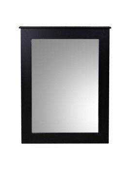 Espejo de pared Alexandra House Living Negro 3 x 90 x 70 cm Rectangular