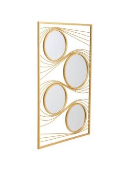 Espejo de pared Alexandra House Living Oro Metal Hierro Espejo 2 x 96 x 61 cm