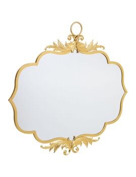 Espejo de pared Alexandra House Living Oro Metal Hierro Espejo 4 x 90 x 78 cm