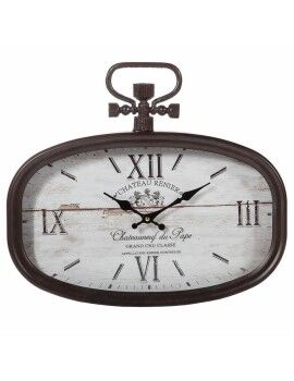 Reloj de Pared Alexandra House Living Blanco Marrón Metal 45 x 2 x 40 cm