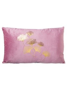 Almofada Alexandra House Living Cor de Rosa Dourado Têxtil 50 x 30 cm