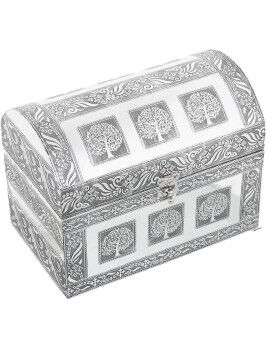 Caja-Joyero Alexandra House Living Plateado Metal 25 x 18 x 15 cm