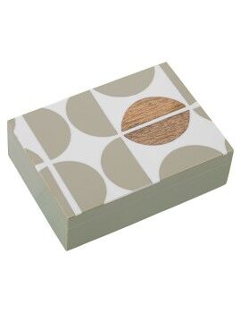 Caja-Joyero Alexandra House Living Marrón Gris Plástico 18 x 6 x 13 cm