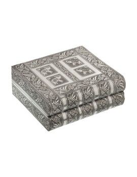 Caja-Joyero Alexandra House Living Plateado Metal 23 x 9 x 19 cm