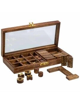 Conjunto de jogos tradicionais Alexandra House Living Castanho 13 x 4 x 28 cm 3 em 1