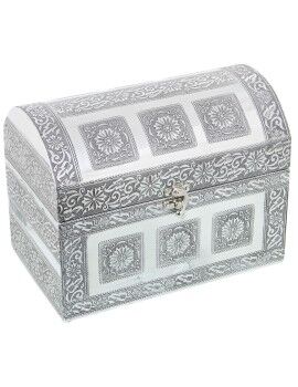 Caja-Joyero Alexandra House Living Plateado Metal 25 x 18 x 15 cm