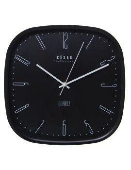 Reloj de Pared Alexandra House Living Negro Acrílico Plástico 30 x 30 x 4 cm